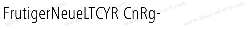 FrutigerNeueLTCYR CnRg字体转换